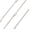 Rhodium Plated 925 Sterling Silver Satellite Chains STER-P064-01P-1