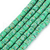 Handmade Polymer Clay Bead Strands CLAY-T020-10B-1