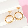 304 Stainless Steel Stud Earrings EJEW-Z089-02G-1