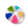 Transparent Resin Pendants RESI-E029-03D-2
