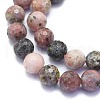 Natural Plum Blossom Jasper Beads Strands G-K310-A14-10mm-3
