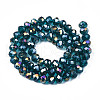 Electroplate Glass Beads Strands EGLA-A034-T3mm-B25-2