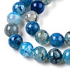 Dyed Natural Dragon Veins Agate Beads Strands X-G-Q462-128C-10mm-3