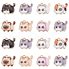 35Pcs 7 Styles Printed Alloy Pendants ENAM-CJ0005-24-1