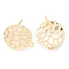 Brass Stud Earrings Findings KK-R116-015-NF-2