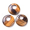 Natural Tiger Eye Pendants G-F708-05A-1