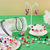 300Pcs 12 Colors Crackle Baking Painted Imitation Jade Glass Beads Set DGLA-TA0001-05-16