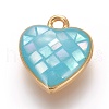 Brass Enamel Charms KK-E763-09-2