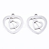 Non-Tarnish 201 Stainless Steel Pendants STAS-T044-202P-1