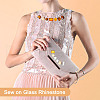 AHADERMAKER 500Pcs 5 Colors Acrylic Sew On Rhinestones DIY-GA0007-25A-6