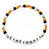 Bohemian Style Word Cincinnati Acrylic & Glass Seed Beads Stretch Bracelets LV5217-5