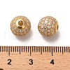 925 Sterling Silver Micro Pave Cubic Zirconia Beads STER-H110-24C-01G-3