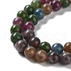 Dyed Natural Malaysia Jade Beads Strands G-G021-01A-02-4