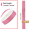 BENECREAT 10 Yards Polycotton Striped Ribbon OCOR-BC0006-74A-2