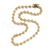304 Stainless Steel Ball Chain Necklaces CHS-F009-01H-45cm-G-1