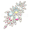 Fingerinspire 1Pc Brass Rhinestone Appliques DIY-FG0005-52A-1