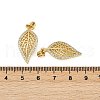 Brass Micro Pave Cubic Zirconia Pendants KK-S526-26G-3