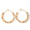Bohemian Style Multicolor Shell Hoop Earrings XS6775-3-2