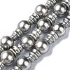 Shell Pearl 3-Hole Guru Beads Strands G-K149-53B-1