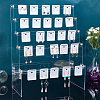 DIY 5-Tier Stairs Shape Acrylic Earring Displays Holder Set ODIS-WH0029-64B-5