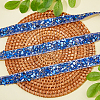 0.9M Resin Rhinestone Crystals Beaded Trim DIY-WH0542-12-4