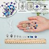 SUNNYCLUE DIY Hamsa Hand with Evil Eye Bracelets Making Kits DIY-SC0020-39-3