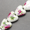 Handmade Printed Porcelain Beads PORC-Q152-11-2