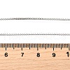 1MM Brass Box Chain Necklaces NJEW-Z083-01P-5