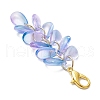 Teardrop Glass Pendant Decorations HJEW-JM03256-03-2