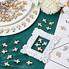 HOBBIESAY 140Pcs 2 Colors CCB Plastic Beads CCB-HY0001-14-4