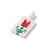Seed Beads Beaded Charms PALLOY-MZ00254-4