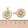 Brass Micro Pave Cubic Zirconia Pendants KK-U070-04A-G-3