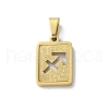 304 Stainless Steel Twelve Constellations Pendants STAS-S152-02G-I-1