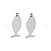 Non-Tarnish 304 Stainless Steel Pendants STAS-N095-105-1