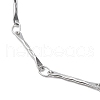 Non-Tarnish 304 Stainless Steel Bar Link Chain Necklaces NJEW-K249-16P-2