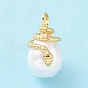 Shell Pearl Pendants X-KK-C004-09G-2