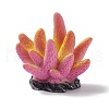 Resin Imitation Coral Ornaments DJEW-G026-07B-1