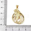 Brass Micro Pave Cubic Zirconia Pendants KK-R230-04G-3