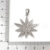 Brass Micro Pave Cubic Zirconia Pendants KK-M322-47A-P-3