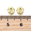 Brass Micro Pave Clear Cubic Zirconia Beads KK-K300-06B-G-2
