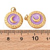 304 Stainless Steel Enamel Pendants STAS-U061-34G-B03-3
