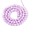 Electroplate Glass Beads Strands EGLA-T021-6mm-15-02-2