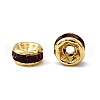 Brass Grade A Rhinestone Spacer Beads RSB034NF-09G-3