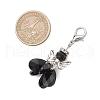 Angel Glass Pendant Decorations HJEW-MZ00260-07-3