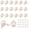 DICOSMETIC 20Pcs Brass Stud Earring Findings KK-DC0001-26-1