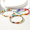 3Pcs 3 Color Bohemian Style Glass Seed Beads Stretch Bracelets for Women FR8272-3