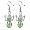 Tibetan Style Alloy Angel Fairy Dangle Earrings EJEW-JE05425-02-3