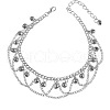Bohemian Bell Alloy Tassel Anklets for Women FS-WG4DBF7-02-2