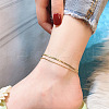 316L Surgical Stainless Steel Double Strand Anklets for Women FS-WG47470-49-1