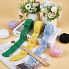 Gorgecraft 7 Bundles 7 Colors  Elastic Crochet Headband Ribbon WCOR-GF0001-01-3